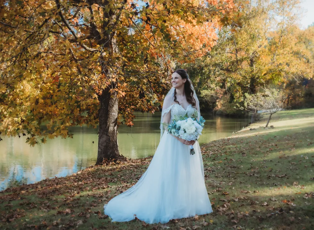 fall colors bride